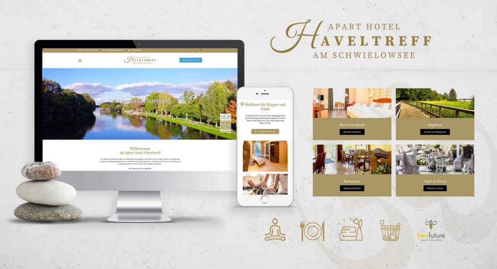 Hotel-Website mit UX/UI-Design, Buchungsintegration und emotionaler Bildsprache – Agentur Schweiger steigert digitale Sichtbarkeit im Tourismus