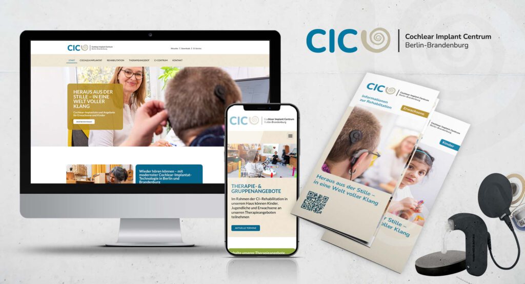 Modernes Corporate Design mit Logo-Relaunch, responsivem Webdesign und klarer Bildsprache – Agentur Schweiger schafft Sichtbarkeit und Markenauftritt im Gesundheitswesen