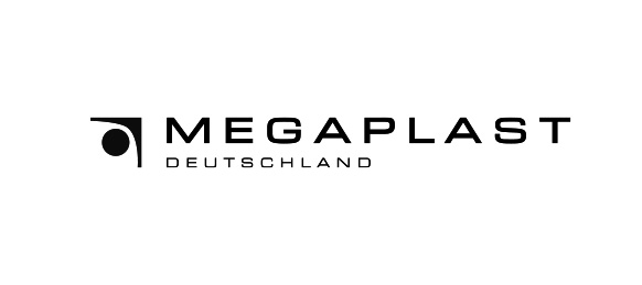Logo Megaplast Deutschland in schwarz weiss