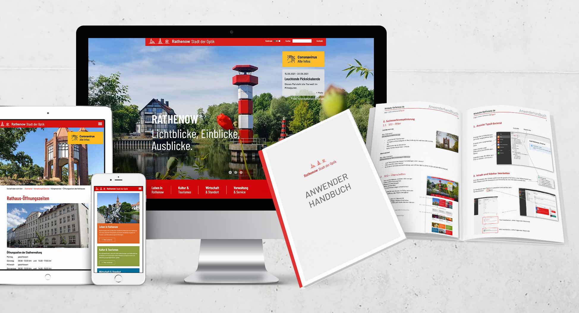 Stadt Rathenow – UX/UI Design Website