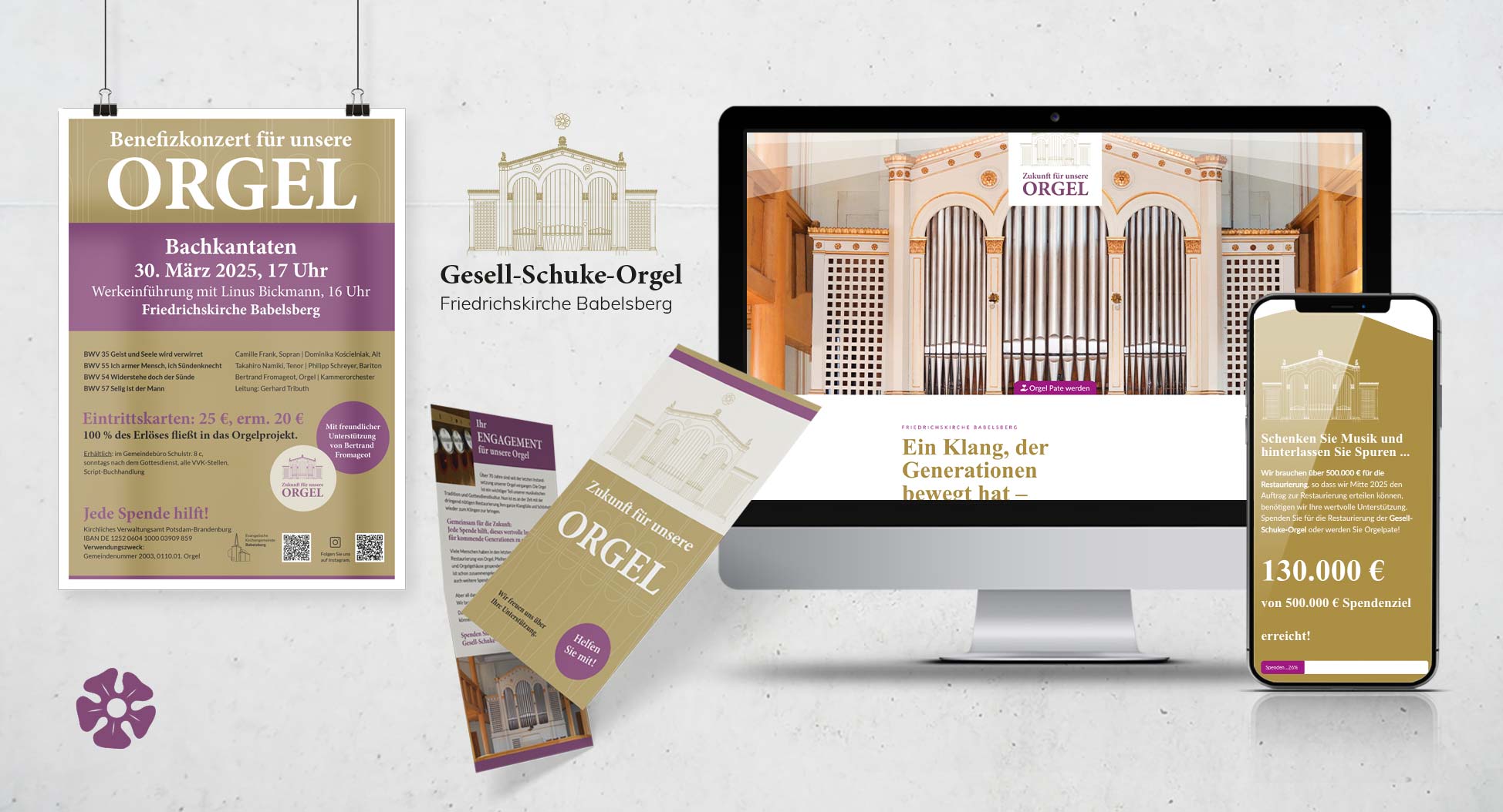 Evangelische Kirche Babelsberg – Spendenwebsite